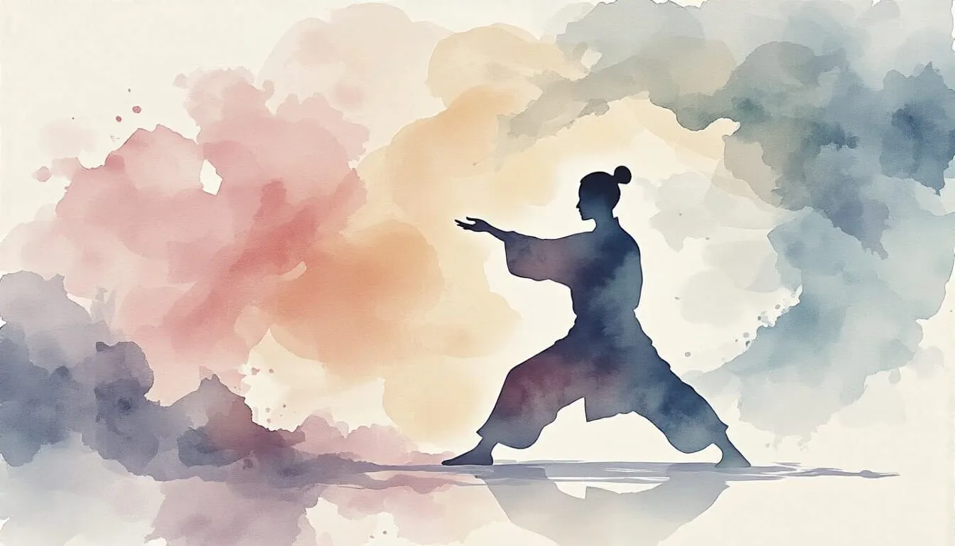 qigong watercolor painting